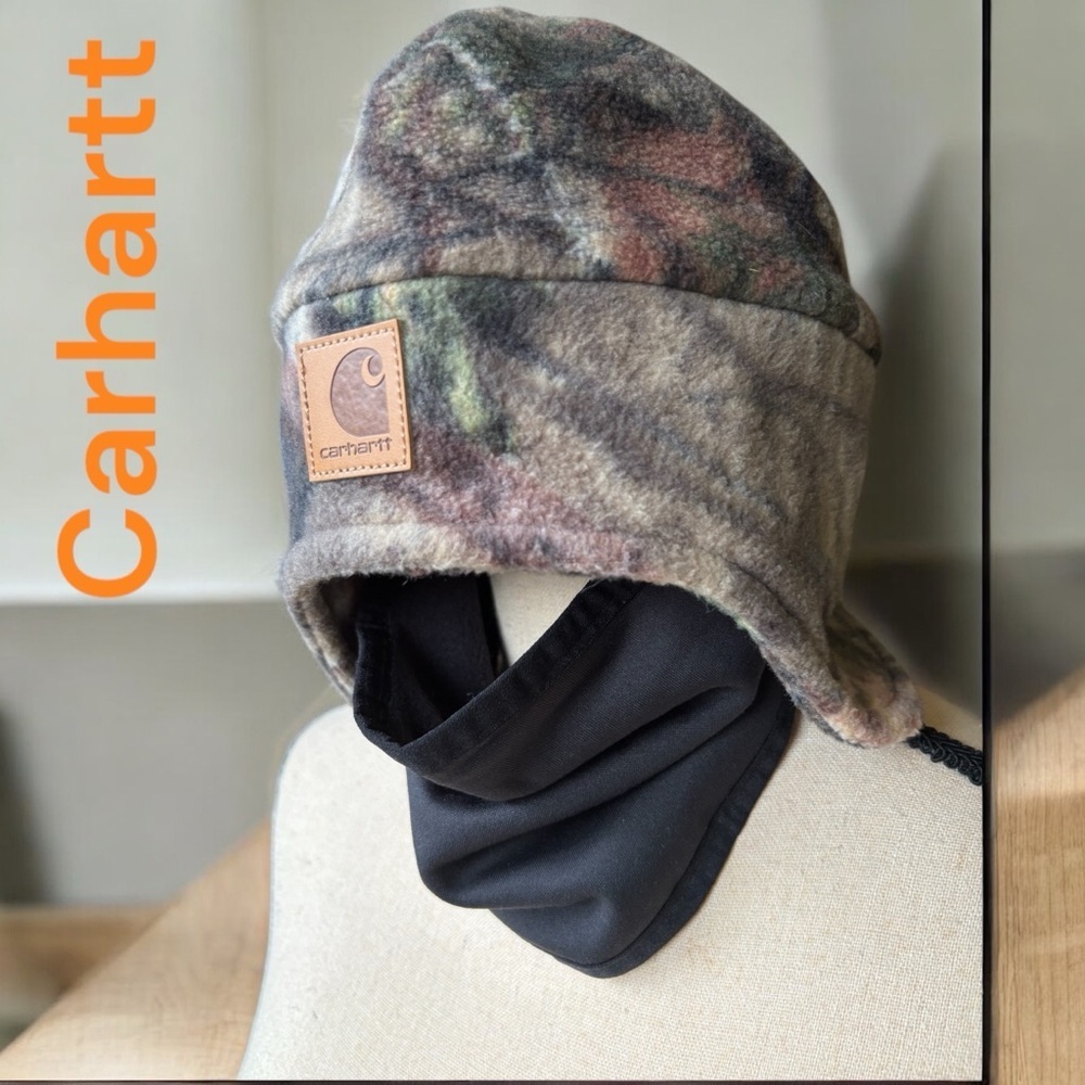 Carhartt-Balaclava Men’s one size fits most camo/black warm cap. New w/o tags! - Picture 3 of 11